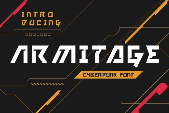 Armitage: The Cyberpunk Display Font for a High-Tech Edge