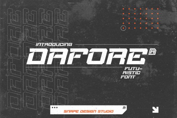 Dafore: The Futuristic Font for Bold, Eye-Catching Designs