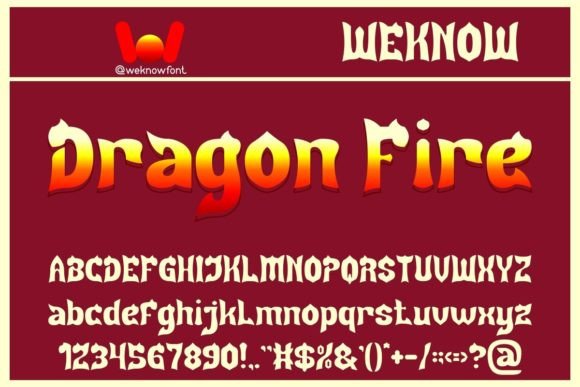 Dragon Fire: A Modern Gothic Typeface for Bold Branding
