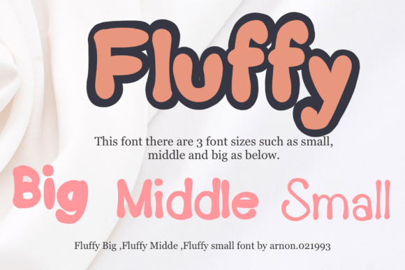 Fluffy: The Chunky Display Font for Playful Designs