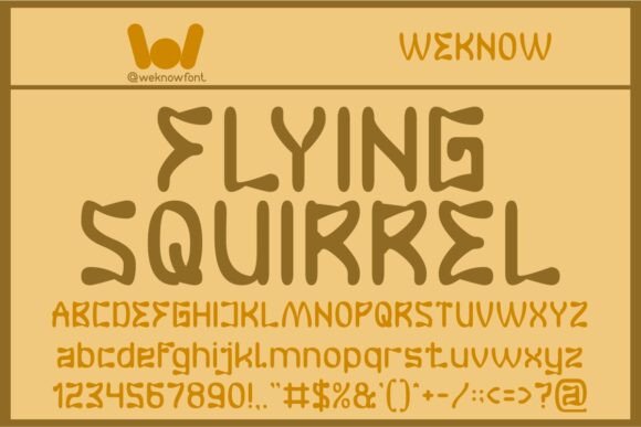 Flying Squirrel: The Quirky Display Font That Brings Brands to Life