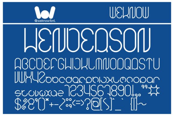 Henderson: The Techno Display Font for Modern Edge