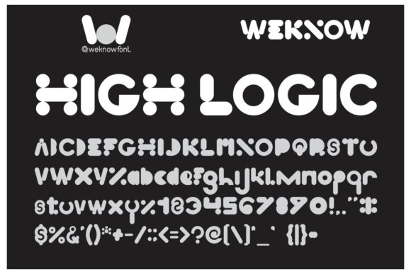 High Logic: The Abstract Techno Font for Modern Branding
