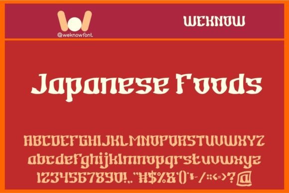 How the Japanese Foods Font Brings Bold, Authentic Energy to Your Design Projects