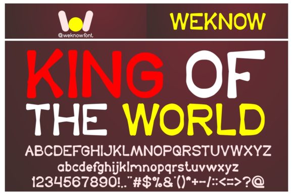 King of the World: The Chunky Font for Bold Statements