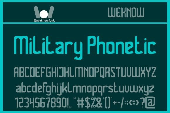 Military Phonetic: The Techno-Sci-Fi Font for Bold, Modern Design