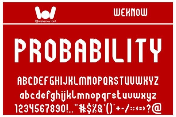 Probability: A Techno-Themed Font for Bold Branding