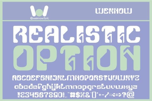 Realistic Option: A Techno-Sci-Fi Font for Modern Designers