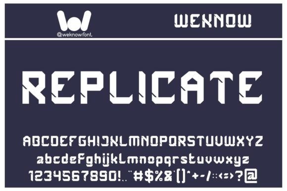 Replicate: The Techno-Edge Display Font for Bold Projects