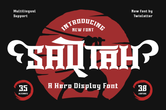 Saqtah: A Hero's Font for Unforgettable Branding