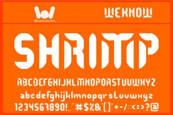 Shrimp: The Techno Display Font for Bold Branding
