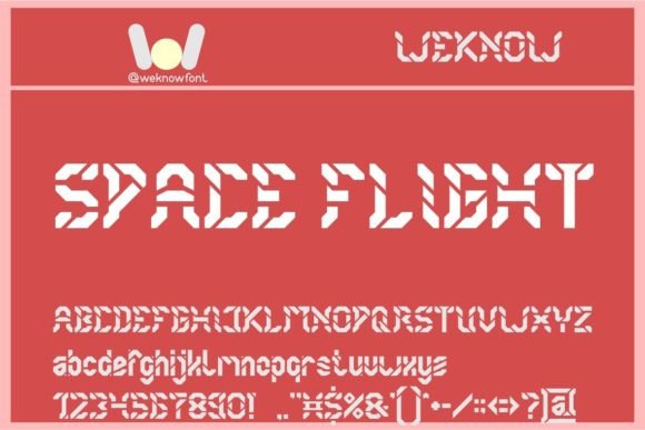 Space Flight: A Techno-Sci-Fi Font for Modern Branding