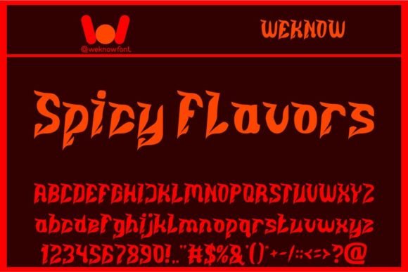 Spicy Flavors: A Typeface That Brings the Heat