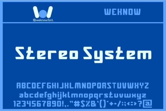 Stereo System: A Display Font That Commands Attention