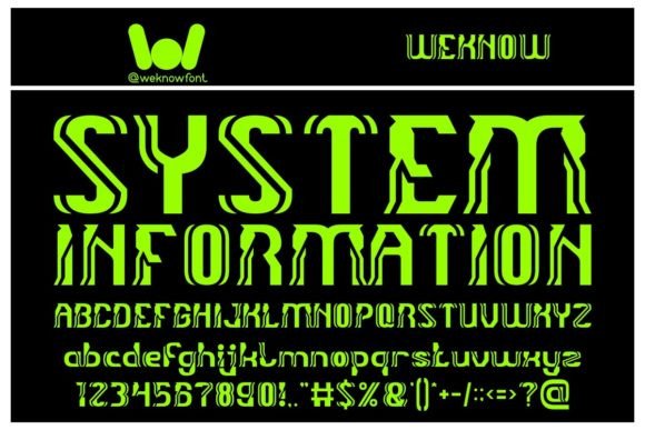 System Information: A Display Font for Bold, Sci-Fi Visuals