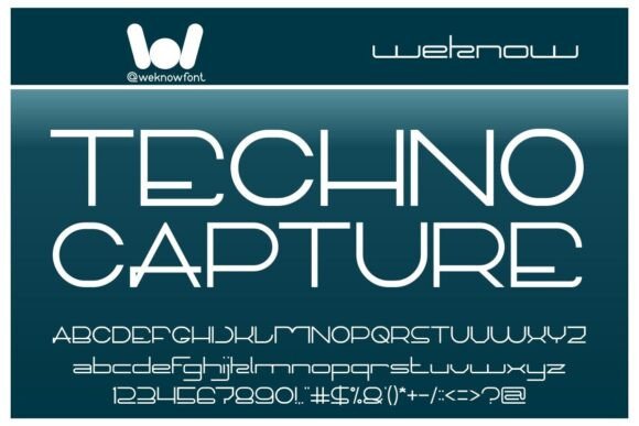 Techno Capture: A Futuristic Typeface for Bold Brands