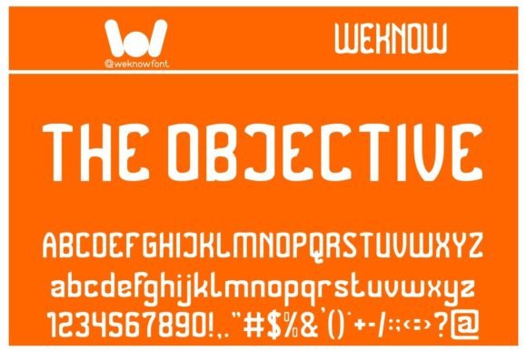 The Objective: A Display Font with a Modern Edge